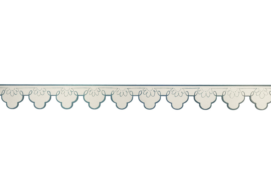 Painted Scalloped Architrave / Moulding - Double Miami Swirl