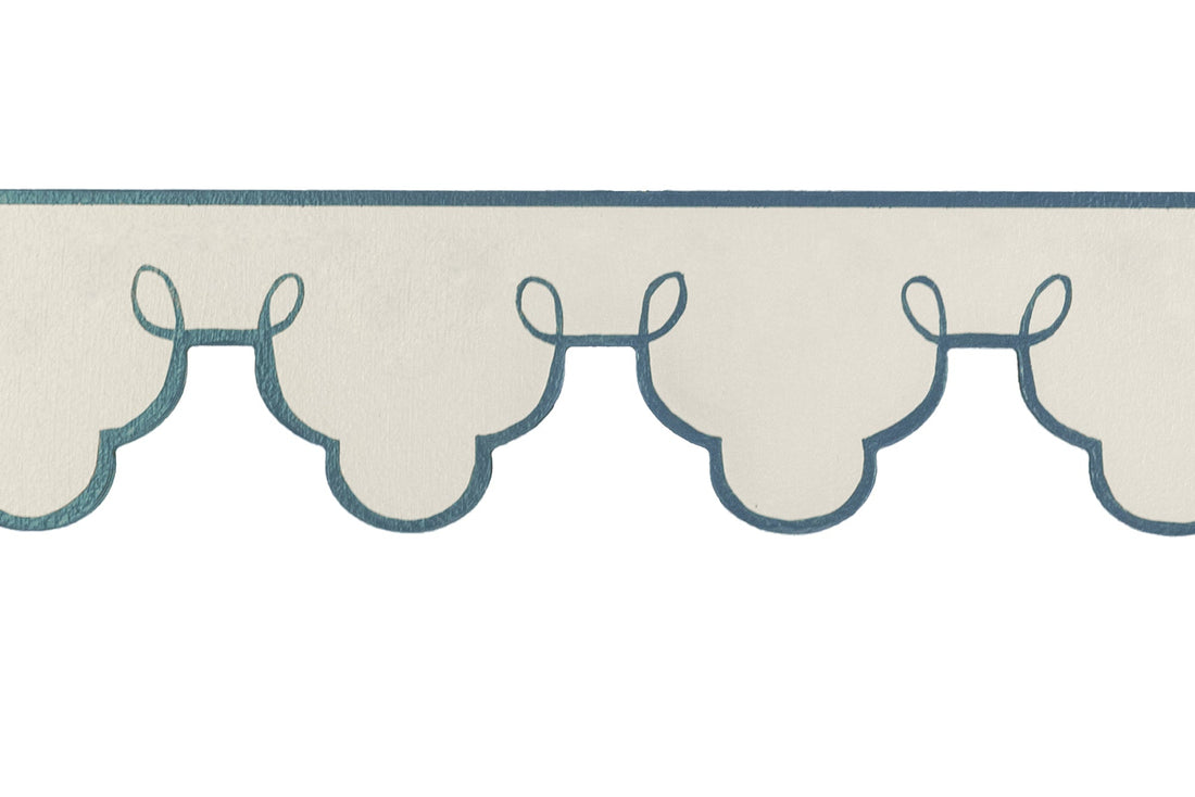 Painted Scalloped Architrave / Moulding - Miami Swirl