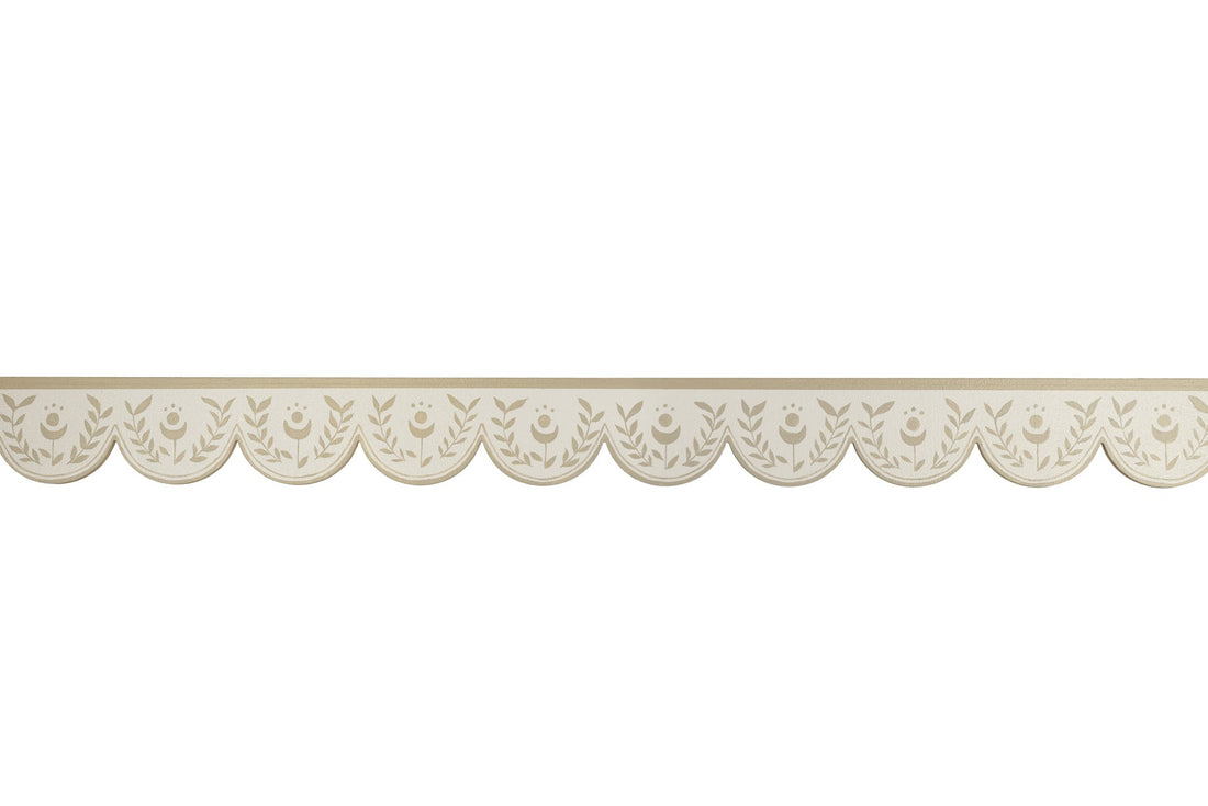 Hand painted bloomsbury, scandinavian style painted scalloped architraves or mouldings the perfect painted shelf edge!