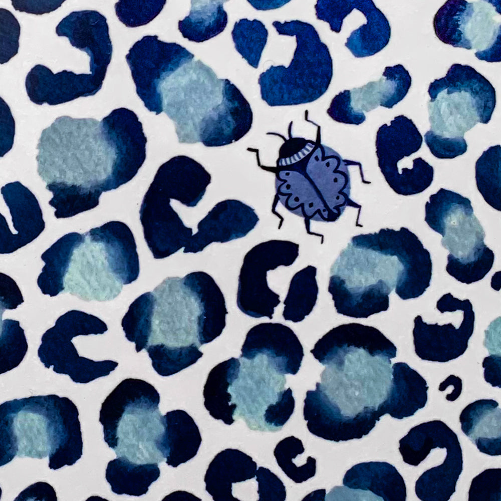 Scalloped Edged Place Mat - Blue