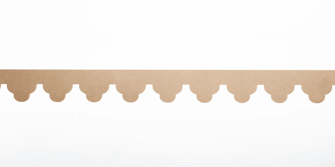 ornate scalloped wood trim a decorative mdf scallop design to elevate a room for use as architrave and molding in an interior design scheme