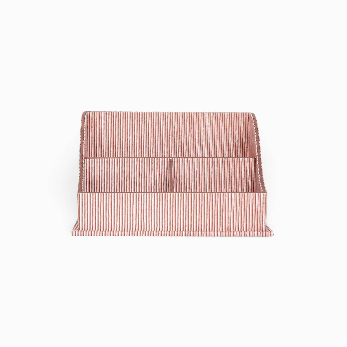 BLOCK PRINTED WAVE LETTER SORTER- LIGHTPINK-MAROON PINSTRIPE