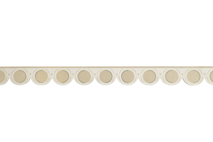 Hand painted bloomsbury, scandinavian style painted scalloped architraves or mouldings the perfect painted shelf edge!