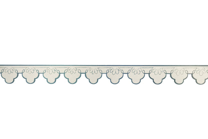 Painted Scalloped Architrave / Moulding - Double Miami Swirl