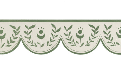 Painted Scalloped Architrave / Moulding - Swedish Coco